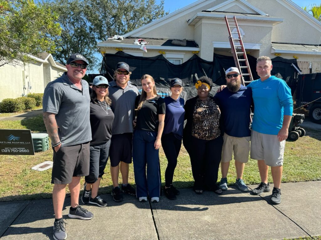 Terrell Watkins with Driftline Roofing family